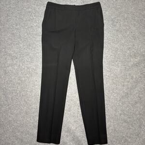 Trina Turk Black Tailored High Waist Straight Stretch Ankle Dress Pants Womens 4
